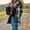Green, variant on Plaid Shacket Jacket Trendy Fall Casual Button Wool Blend Tartan Trench Coat Flannel Shirt Long Sleeve Plaid Mid Length Coat with Pockets Khaki XL