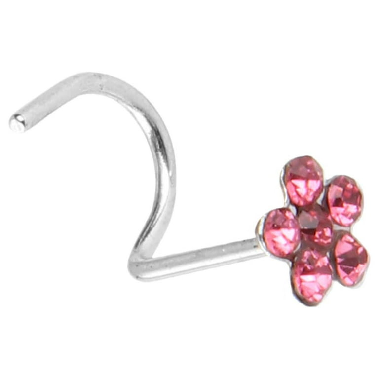 Pink diamond 2024 nose ring