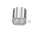 thumbnail image 4 of Cable de alambre de 5 mm 1/5 pulgadas, mangas de aluminio, clip de engaste, bucle de 25 piezas, 4 of 5