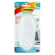 3Pc Command BATH19-ES Shower Caddy Hanger, Clear Frosted