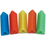 THE PENCIL GRIP The Classics 12-Pack Triangle Pencil Grips, Assorted Bright Colors, 1.75-Inch Long (TPG-16212)