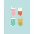 thumbnail image 2 of Kelle, Ann 26x32 White Modern Wood Framed Museum Art Print Titled - Summer Bathing Suits Blue, 2 of 4