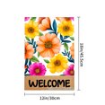 thumbnail image 4 of Floral Welcome Garden Flag For Home Outdoor Garden Yard Decor 12x18 Inch, 4 of 5