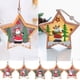 thumbnail image 1 of Adornos navideños LED de estrella y ciervos - Decoración colgante de madera con luces cálidas para árbol, pared, fiesta, 1 of 3