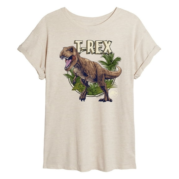 Jurassic Park - Tyrannosaurus Rex - Women's Oversized Graphic T-Shirt