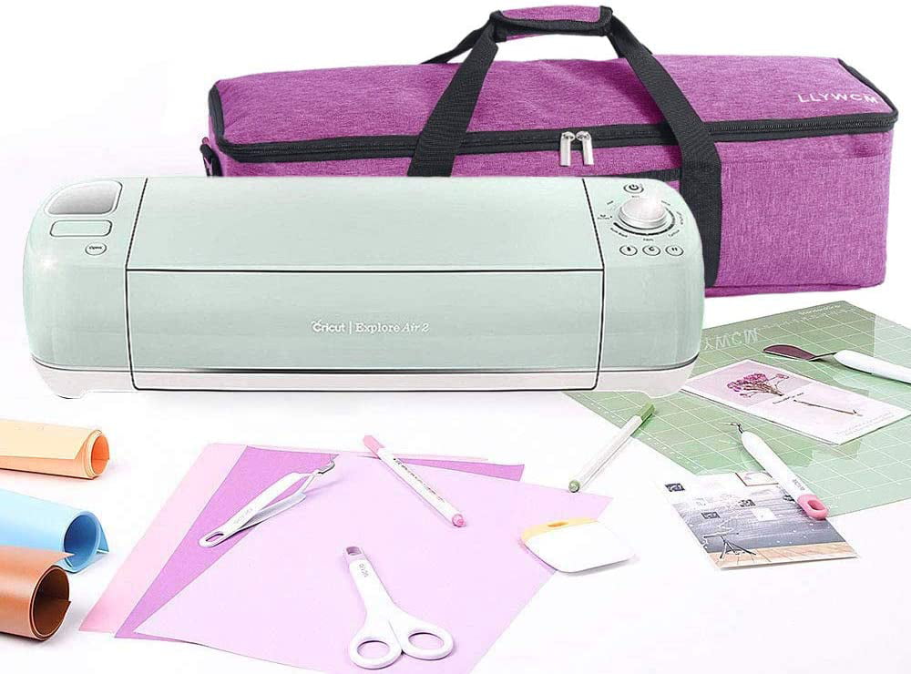 Pink Cricut Maker Air 2 LLYWCM Cricut Bag Carrying Case Compatible with Cricut Explore Air Cameo 3 and Cameo 4 Lightweight Tote for Die-Cut Machines Accessories and Supplies 
