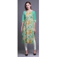 thumbnail image 2 of Bimba Tunique Droite en Coton pour Femmes, Kurta Imprimée, Tenue d'Été, Kurti pour Dames - X-Grand, 2 of 6