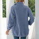 thumbnail image 5 of Pntutb Mujer Otoño e Invierno Temperamento Casual Color Sólido Bolsillo Cremallera Felpa Abrigo top Selecciones Flash Pntutb Pntutb-4849, 5 of 6