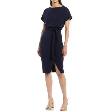 kensie Blouson Faux-Wrap Dress