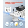 thumbnail image 4 of VEVOR Pompe de Transfert DEF 8 GPM 110V pour Diaphragme de Fluide d'Échappement Diesel Auto-Amorçage, 4 of 9