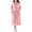 Pink, variant on Womens Plush Fleece Hooded Robe Thickened Long Sleeve Soft Loungewear Absorbent Plaid Robe with Belt and Pocket Warm Cozy Bathrobe
