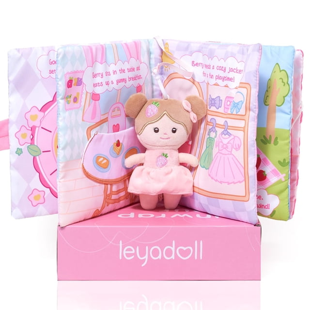 Libro de tela suave LeyaDoll Interactive Sensory de 1 a 3 años