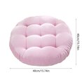 thumbnail image 3 of Zmeidao Round Corduroy Chair Pad Seat Cushion Solid Color Soft Thicken Chair Pads for Kitchen Dining Office Chair Kids Reading, 15.74x15.74in, 3 of 6