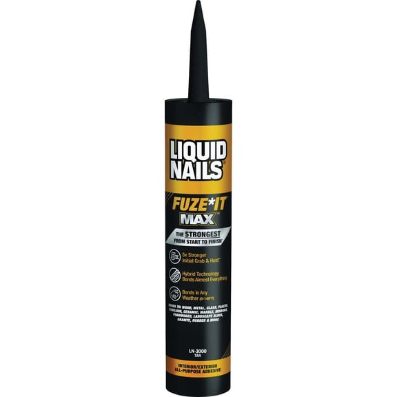 Liquid Nails Fuze-It Max 9 Oz. All Surface Construction Adhesive LN-3000