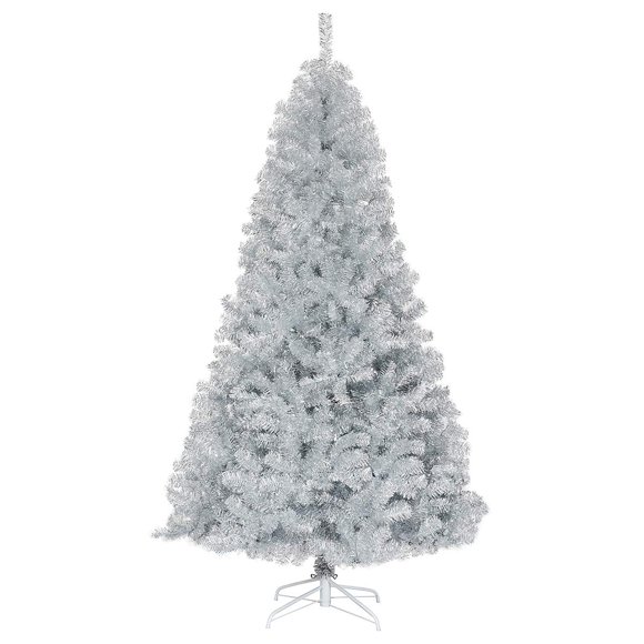 Árbol de Navidad Goplus, 2,3 m, artificial, color abeto plateado, sin iluminación