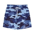 thumbnail image 6 of Boys 2 in 1 Camo Swim Trunks for Kids Quick Dry Boys Swim Shorts with Built in Liner Beach Board Shorts Adjustable Drawstring Waist,Size 11 T, 6 of 9