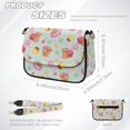 thumbnail image 7 of TSOVTHRID Small Crossbody Bag for Women, Cell Phone Purse, Women's Shoulder Handbags Wallet Purse with Zipper Inner Pocket, Capybara Ice Cream Cupcake Cherry Star Print, 7 of 7