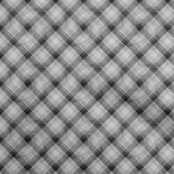 oneOone Polyester Spandex Gray Fabric Check Sewing Craft Projects Fabric Prints By Yard 56 Inch Wide