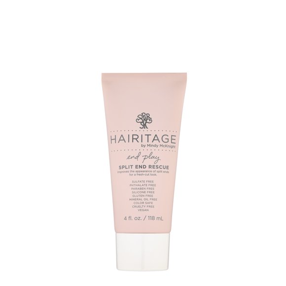 Hairitage End Play Split End Rescue Gel Cream with Jojoba | Vegan Formula for Damaged Hair, 4 fl oz