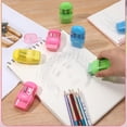 thumbnail image 4 of AOWOO 12 Pcs Manual Pencil Sharpener with Lid & Eraser, Double Hole Multicolored Handheld Sharpener with Fun Stationery Back to School Supplies, Classroom Rewards, and Birthday Party Favors, 4 of 7