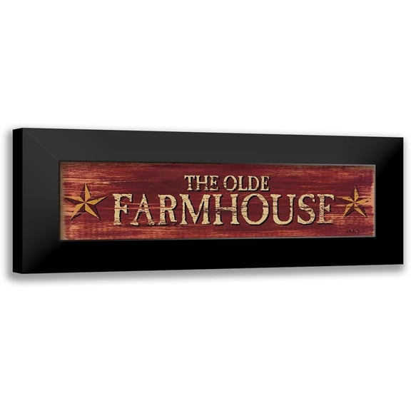 Jacobs, Billy 14x7 Black Modern Framed Museum Art Print Titled - Old Farmhouse