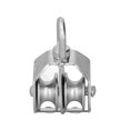 thumbnail image 4 of Double Wheel Pulley, Oxidation Resistant 250kg Loading 32mm/1.3in 304 Stainless Steel Pulley Block  For Yachts For Speedboats, 4 of 8