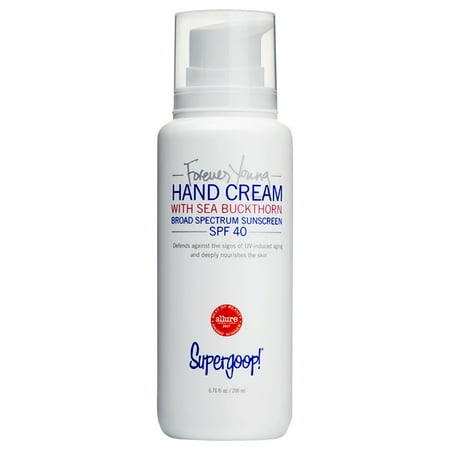 - Supergoop Forever Young Hand Cream with Sea Buckthorn SPF 40 6.76 oz