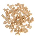 thumbnail image 1 of 100 Uds. Botones De Madera, Botones Mixtos De 2 Agujeros, Botones De Animales Para Manualidades De Costura DIY, 1 of 9