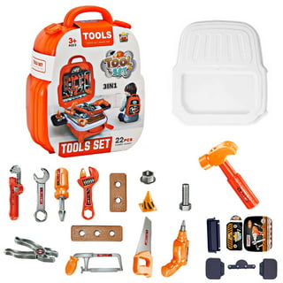 Black+Decker Junior Kids Tool Set -Deluxe Tool Set with Tool Box with  42Piece Tools & Accessories Role Play Tools for Toddlers Boys & Girls Ages  3 Years Old & Above, Built Your