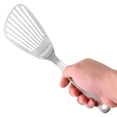 thumbnail image 3 of Spatule à Pizza en Acier Inoxydable à Fentes, Pelle à Poisson, Outil de Cuisson de Cuisine, Traitement Brossé Mat, Pelle à Steak Creuse pour Maison Restaurant, 3 of 9