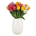 thumbnail image 3 of Multicolor Artificial Tulip Flowers, 20Pcs Fake Tulips Flower Bouquet, for Thanksgiving Gift Vase Wedding Mother's Day, 3 of 6