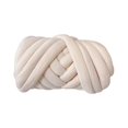 thumbnail image 4 of GUOOL Arm Knit Yarn for Quick Finger Weave Hand Knitting, 2.2lbs Velvet Washable Bulky Beige, 4 of 9