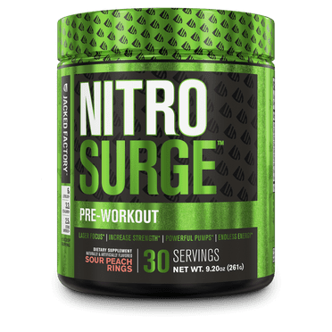 Nitrosurge Pre Workout Powder - 30 Servings, Sour Peach Rings