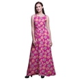 thumbnail image 1 of Bimba Robe Longue Maxi à Imprimé Floral pour Femmes, Tenue de Villégiature, Robe de Soirée - Grand, 1 of 5
