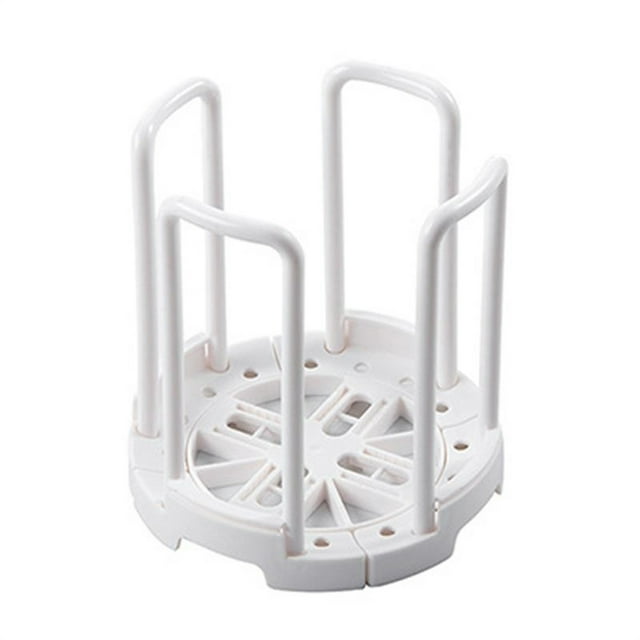 Wosthever Estante para secar platos, cuenco, soporte de almacenamiento en seco, encimera, utensilios de cocina, vajilla, escurridor, accesorio Organizadores de utensilios de cocina Blanco
