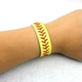 thumbnail image 3 of Leather Baseball Seam Bracelet Team Gamewear Kaychain Bag Pendant Car Key Chain, 3 of 3