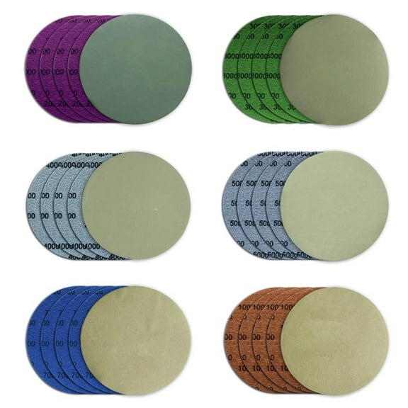 5 Inch Sanding Discs Hook and Loop, 30 Pcs Wet Dry Sandpaper, Round High Grit Sand Paper for Orbital Sander