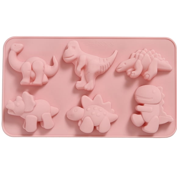 Bewildely Molde para hornear de silicona con forma de dinosaurio, fácil de antiadherente, molde de silicona de dinosaurio de amplias Herramientas y accesorios para hornear