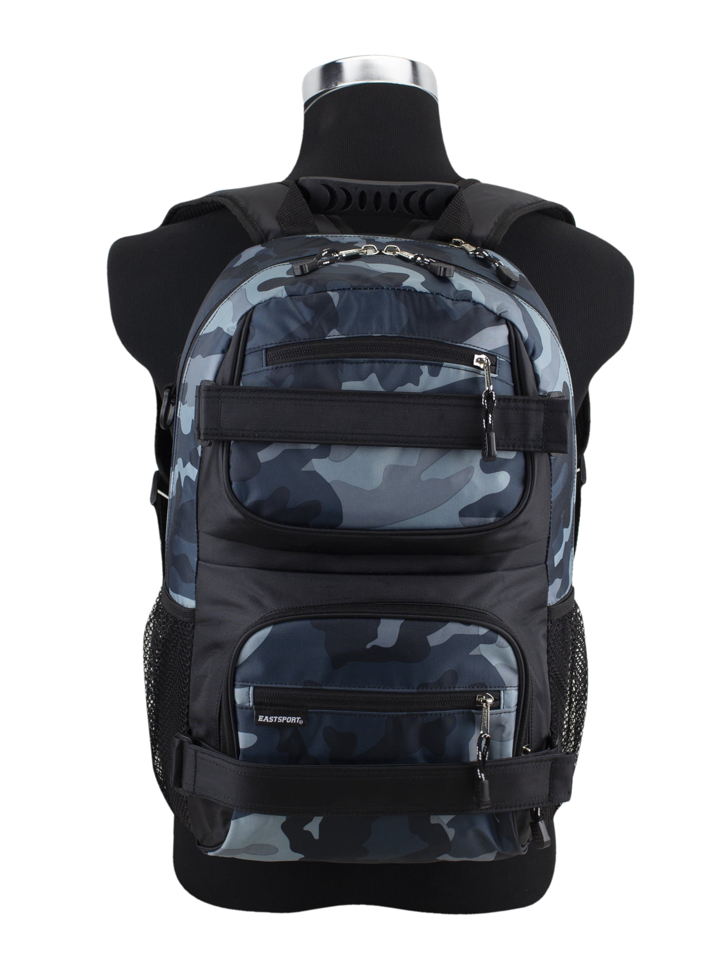 Eastsport Unisex Dual Strap Skater Backpack, Midnight Camo