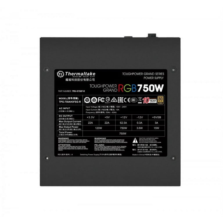Thermaltake ATX PC Gaming Desktop Toughpower Grand RGB Gold