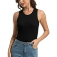 thumbnail image 4 of Women Tank Tops Summer Sleeveless Basic Cami Top Shirt Slim Racerback Blouses, 4 of 7