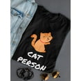 thumbnail image 3 of Cat Person Graphic Design Women T-Shirt, Female Large, 3 of 4