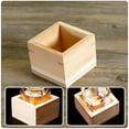 thumbnail image 4 of Oraceous Wooden Cups Masu Japanese Wood Saki Cup Box Wedding Housewarming Anniversary Birthday, 4 of 10