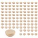 thumbnail image 1 of 100Pcs 20 mm Half Wooden Beads, Unfinished Split Natural Round Wood Balls Loose Beads for DIY Craft, 1 of 5