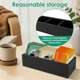 thumbnail image 3 of Wood Tea Bag Organizer With 2 Movable Dividers Large Capacity 3 Slots Tea Bag Holder Versatile Easy To Clean Tea Bag Storage Container for Kitchen Office Countertop, 3 of 10