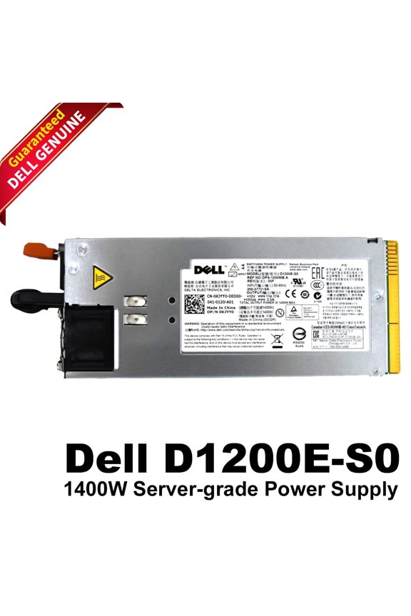 Pre-Owned Dell PowerEdge C6100 1400W High-Efficiency Hot-Plug Server Power Supply - KJYY0