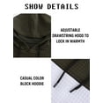 thumbnail image 4 of Men's Pullover Sweatshirt Casual Long Sleeve Drawstring Hoody Top with Kanga Pocket, 4 of 6