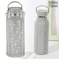 thumbnail image 1 of Botella De Agua De Diamantes De Imitación Termo Brillante De Acero Inoxidable 304 Con Cadena Frasco De Vacío De Diamantes De Imitación De Alta Gama Muyoka Hogar, 1 of 6