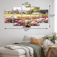 thumbnail image 4 of Designart "Rhododendron Blooms on the Farm IV" Floral Art Living Room Set, 4 of 5