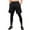 Black, variant on Toptie Men's 2 in 1 Running Pants, Basketball Tights Pants, Athletic Workout Shorts with Legging-Black-XL